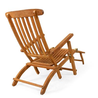 Outdoor Teak Folding Deck Chairs