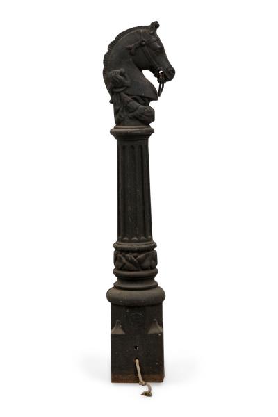 Outdoor Victorian Iron Horse Hitching Post