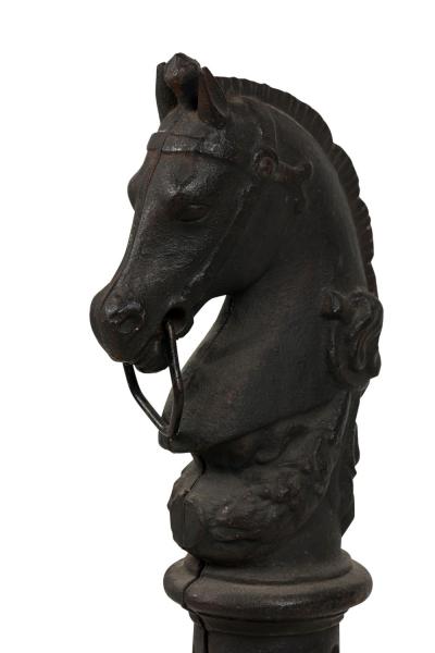 Outdoor Victorian Iron Horse Hitching Post