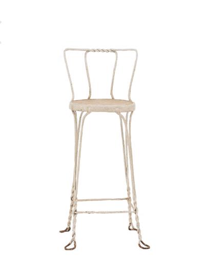 Outdoor Victorian Style Wire Bar Stools