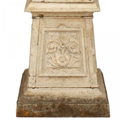 Outdoor Victorian White Painted Iron Urn