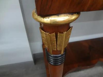 Outstanding Pair of 19th Century Italian Empire Console Tables