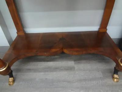 Outstanding Pair of 19th Century Italian Empire Console Tables