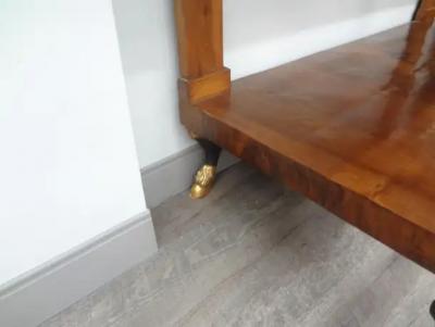 Outstanding Pair of 19th Century Italian Empire Console Tables