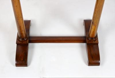 Oval 19th Century Biedermeier Nutwood Side Table Austria circa 1830