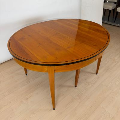 Oval Biedermeier Expandable Table Cherry Wood South Germany circa 1880
