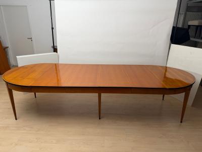 Oval Biedermeier Expandable Table Cherry Wood South Germany circa 1880