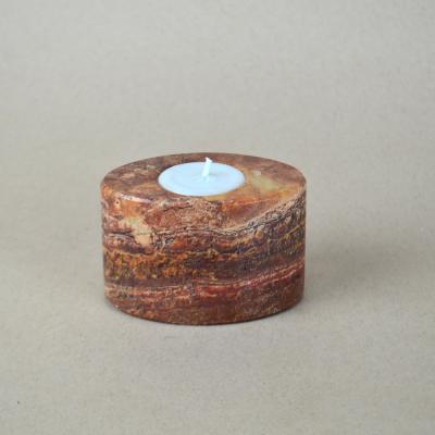Oval Candle Holder in Onyx