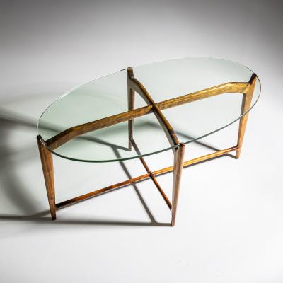 Oval Coffee Table Italy Mid 20th Century