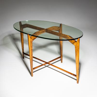 Oval Coffee Table Italy Mid 20th Century