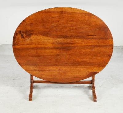 Oval Fruitwood Vineyard Table
