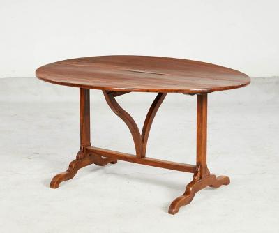Oval Fruitwood Vineyard Table