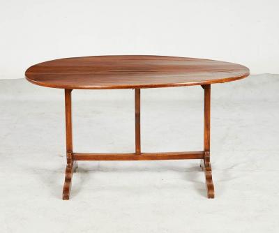 Oval Fruitwood Vineyard Table