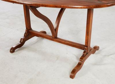 Oval Fruitwood Vineyard Table