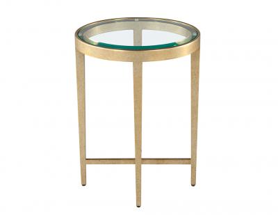 Oval Gold Contemporary Drinks Table