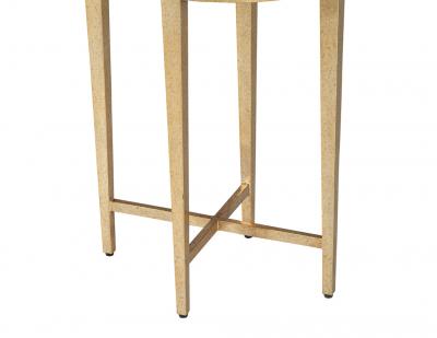 Oval Gold Contemporary Drinks Table