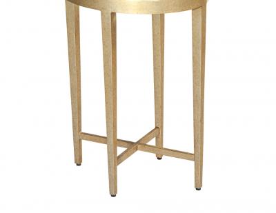 Oval Gold Contemporary Drinks Table