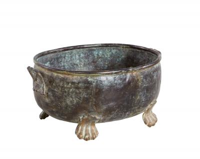 Oval Patinated Bronze Footed Georgian Jardiniere