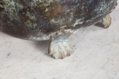 Oval Patinated Bronze Footed Georgian Jardiniere