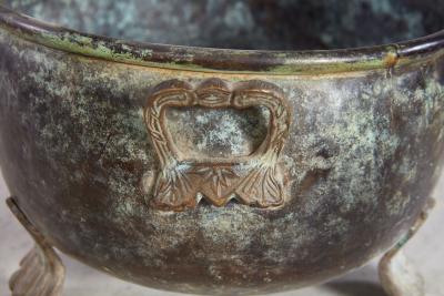 Oval Patinated Bronze Footed Georgian Jardiniere