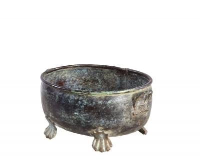 Oval Patinated Bronze Footed Georgian Jardiniere