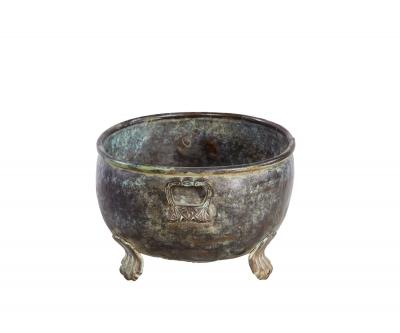 Oval Patinated Bronze Footed Georgian Jardiniere