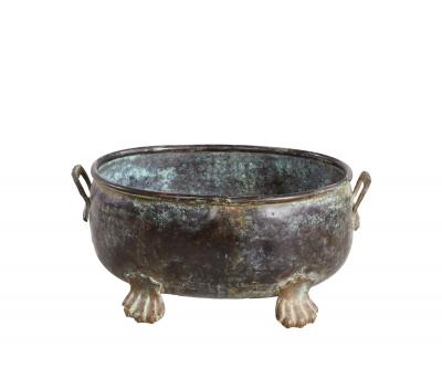 Oval Patinated Bronze Footed Georgian Jardiniere