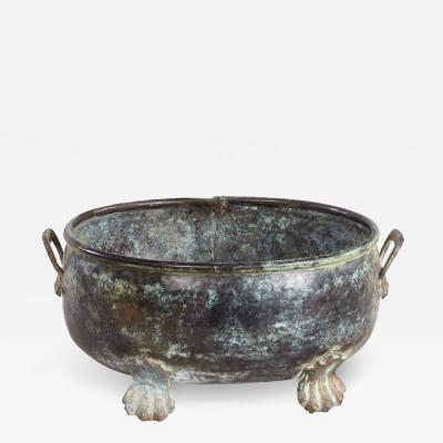 Oval Patinated Bronze Footed Georgian Jardiniere