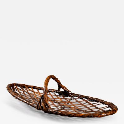 Oval Shaped Bamboo Basket