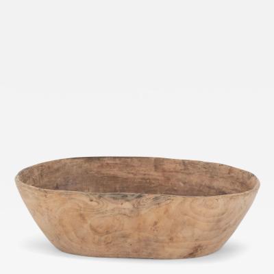 Oval Shaped Swedish Root Wood Bowl