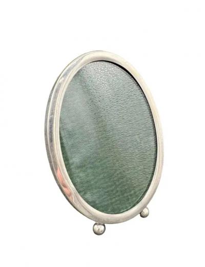 Oval Sterling Silver Picture Frame
