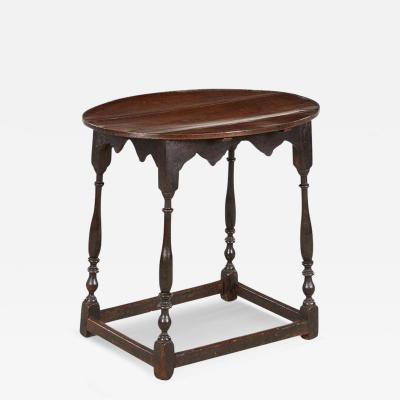 Oval Tavern Table with Silhouette Apron