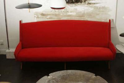 Over Scaled Mid Century Italian Sofa