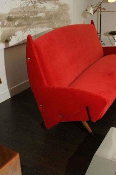 Over Scaled Mid Century Italian Sofa