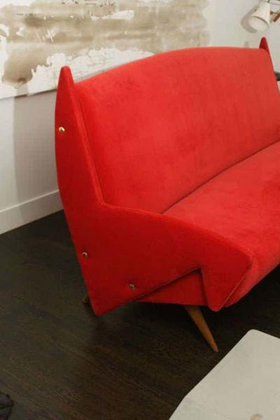 Over Scaled Mid Century Italian Sofa