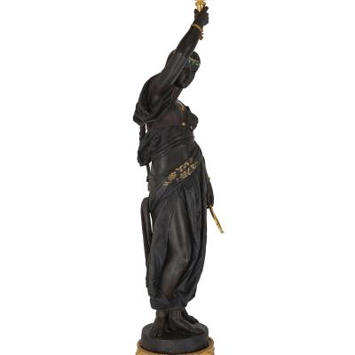 Over life size bronze sculpture of an Orientalist female figure