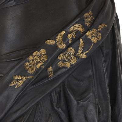 Over life size bronze sculpture of an Orientalist female figure