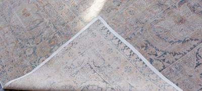 Oversize 19 century Beige Hand Knotted Kerman Rug or Carpet