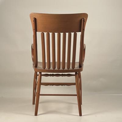 Oversize Arts Crafts Carved Oak Armchair