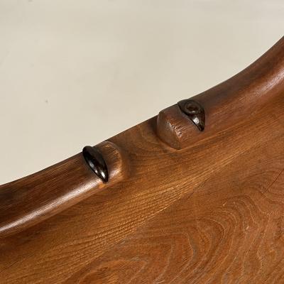 Oversize Arts Crafts Carved Oak Armchair