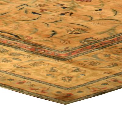 Oversized Antique Indian Handmade Wool Carpet