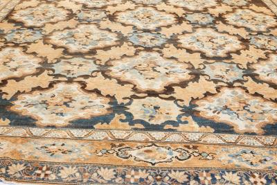 Oversized Antique Persian Bakhtiari Floral Handwoven Wool Rug