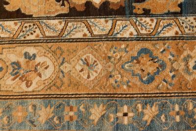 Oversized Antique Persian Bakhtiari Floral Handwoven Wool Rug