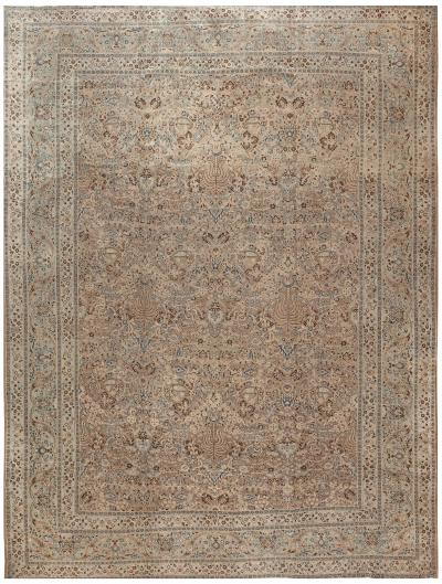 Oversized Antique Persian Khorassan Handmade Wool Rug