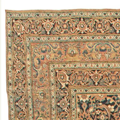 Oversized Antique Persian Meshad Handmade Wool Rug