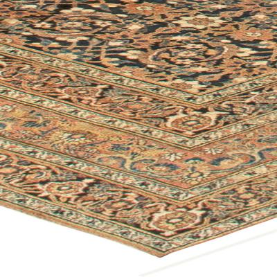 Oversized Antique Persian Meshad Handmade Wool Rug
