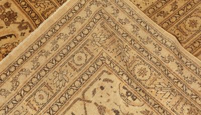 Oversized Antique Persian Tabriz Handmade wool Carpet