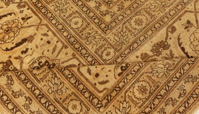 Oversized Antique Persian Tabriz Handmade wool Carpet