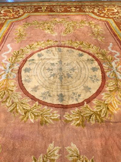 Oversized Antique Spanish Savonnerie Rug
