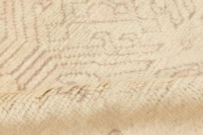 Oversized Antique Turkish Oushak Beige Handmade Wool Carpet